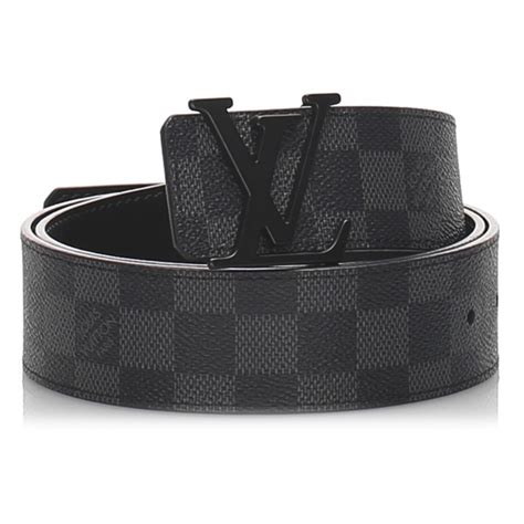 black and grey lv belt